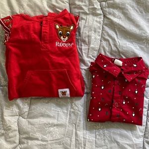 1 Christmas Onesie, 1 Christmas Shirt